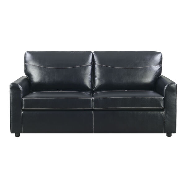 Selby Black 71-Inch Full Sleeper Sofa with Pillow, image 5