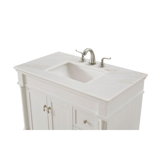 Lexington Antique White 36-Inch Vanity Sink Set, image 5