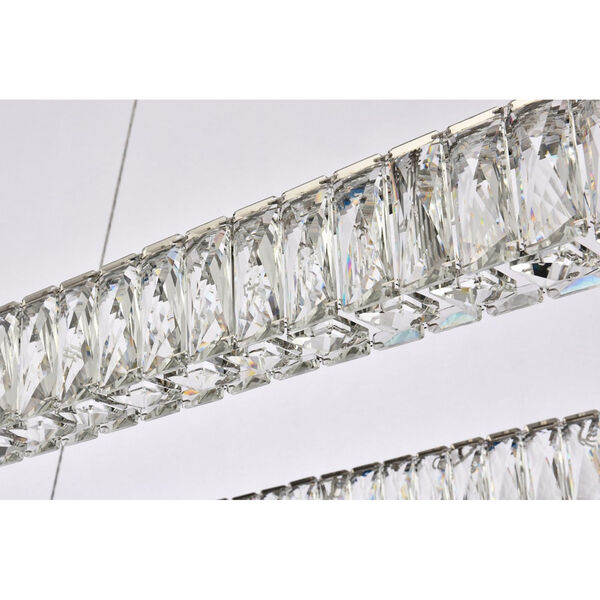 Monroe Chrome 50-Inch Integrated LED Rectangle Pendant, image 5