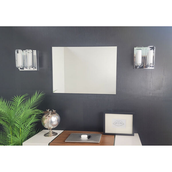 Venta Black 24 in. x 32 in. Modern Framed Wall Mirror, image 6