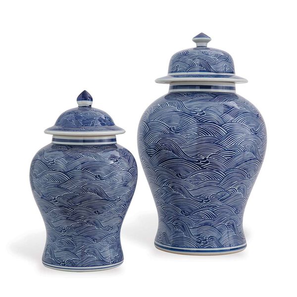 Aegean Blue Decorative Jar, image 2