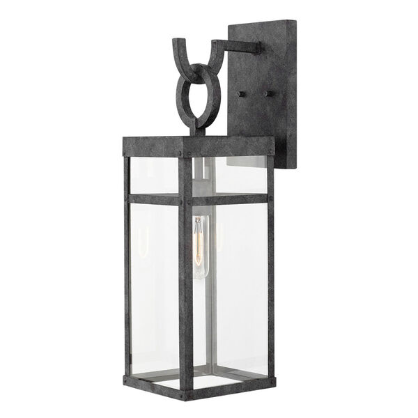 Porter Aged Zinc LED One-Light 7-Inch Outdoor Wall Mount, image 2