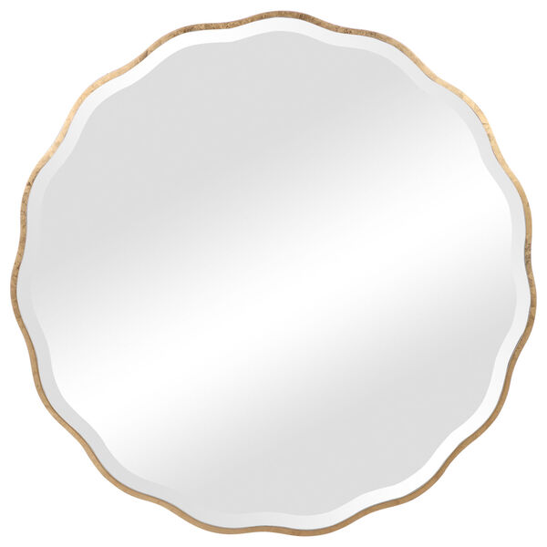 Aneta Aged Gold  Round Mirror, image 2
