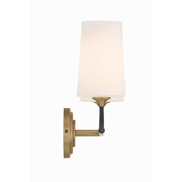 Niles Black Forged and Modern Gold Two-Light Wall Sconce, image 5