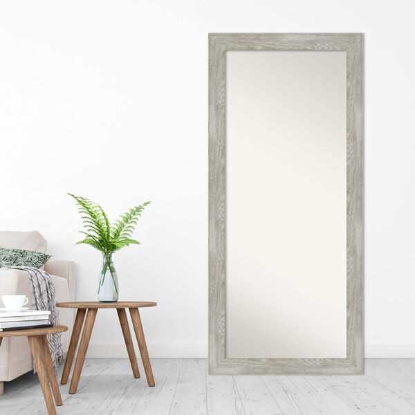 Dove Gray 30W X 66H-Inch Full Length Floor Leaner Mirror, image 3