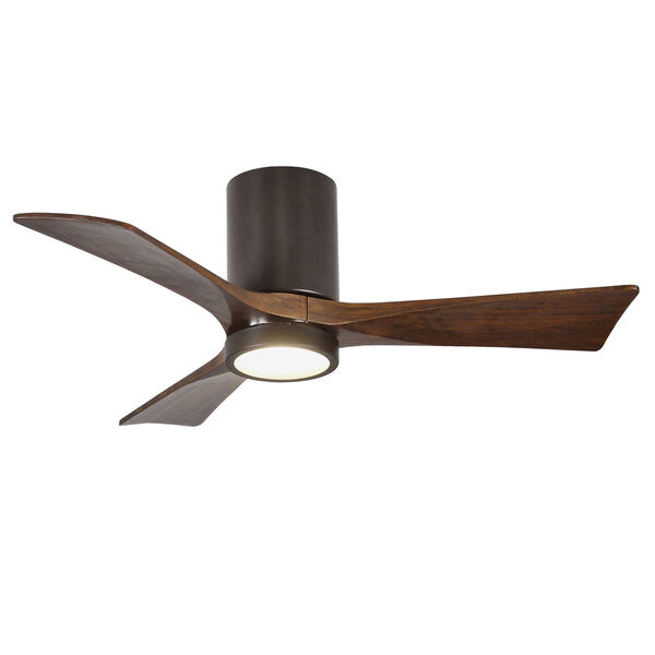 Irene-3HLK Textured Bronze 42-Inch Ceiling Fan with LED Light Kit and Walnut Tone Blades, image 3