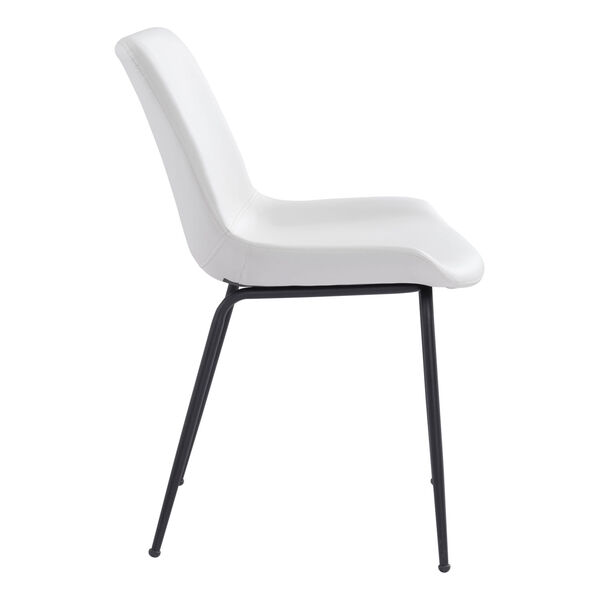Byron White and Black Dining Chair, Set of Two, image 3