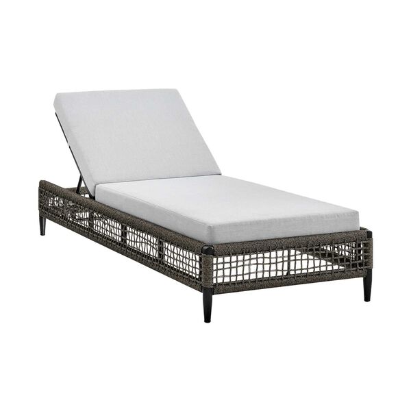 Felicia Black Outdoor Chaise Lounge, image 2
