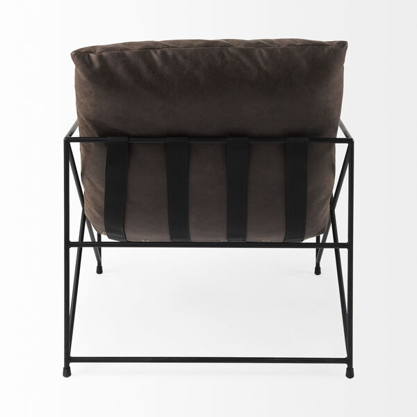 Leonidas Brown and Black Accent Chair, image 4