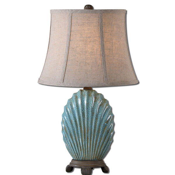 Blue Seashell Lamp, image 1