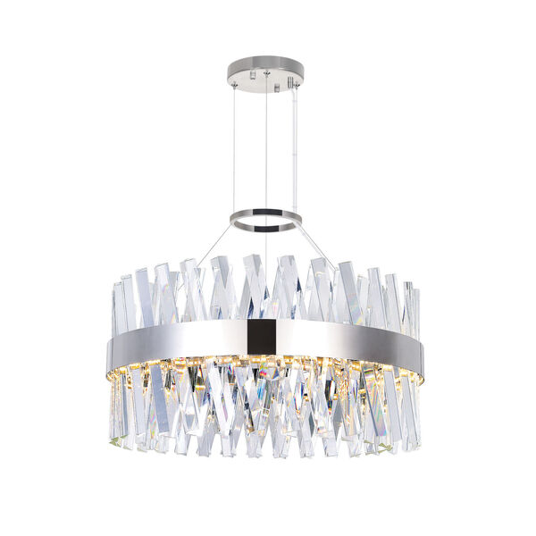 Glace Chrome 24-Inch LED Chandelier, image 6