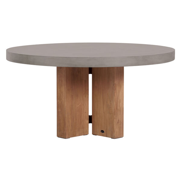 Perpetual Java Teak and Concrete Dining Table, image 2