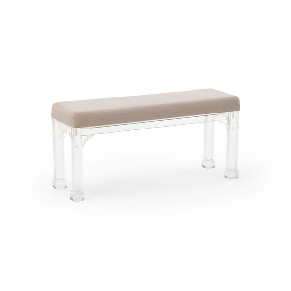 Madison Clear and Gray Bench, image 1
