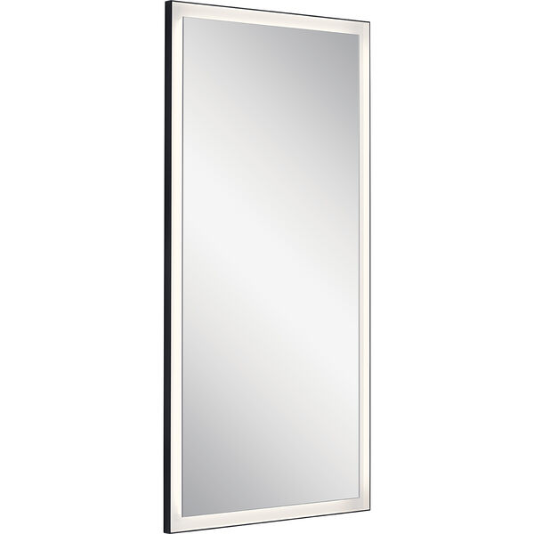 Ryame Matte Black 30-Inch LED Lighted Mirror, image 1
