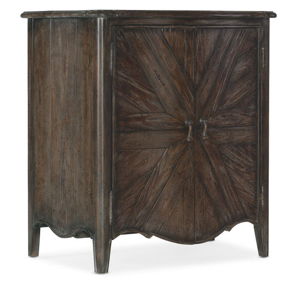 Traditions Rich Brown Two-Door Nightstand, image 1