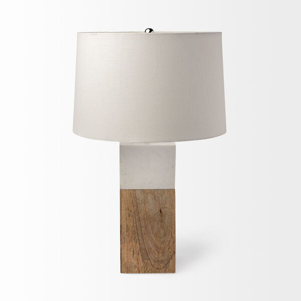 Woodrow Brown and White One-Light Table Lamp, image 2
