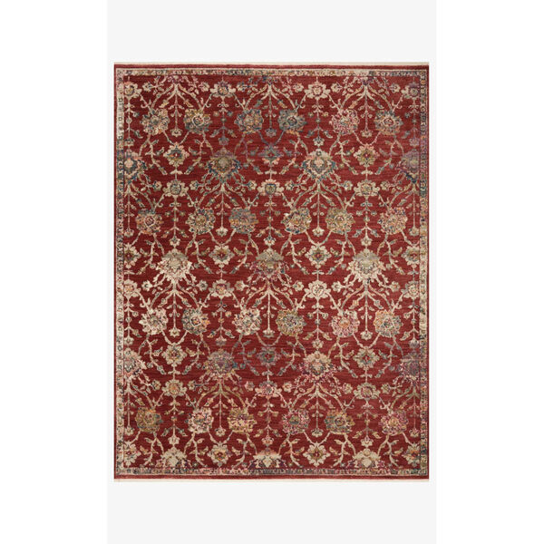 Giada Red and Multicolor Runner: 2 Ft. 7 In. x 8 Ft., image 1