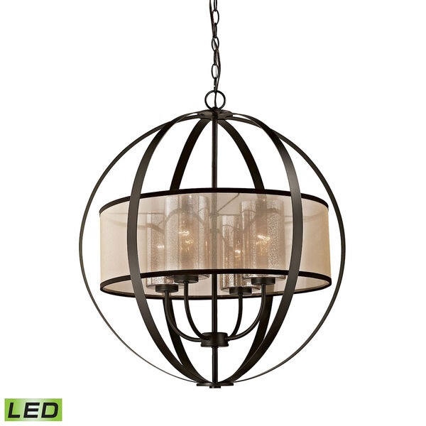 Diffusion Oil Rubbed Bronze LED Chandelier, image 1