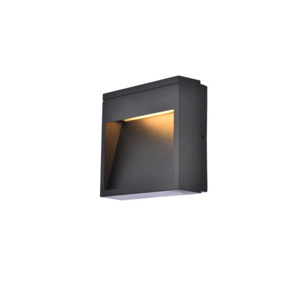 Raine Black 110 Lumens Eight-Light LED Outdoor Wall Sconce, image 2