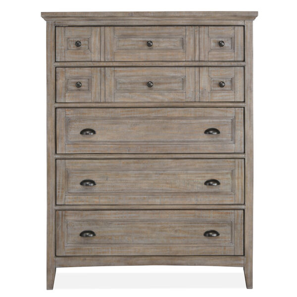 Paxton Place Dove Tail Grey Wood Drawer Chest, image 2