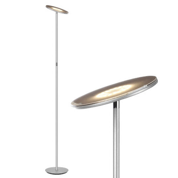 Sky Flux Silver Integrated LED Floor Lamp, image 1
