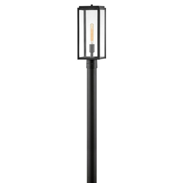 Max Black One-Light Outdoor Post Mount, image 1