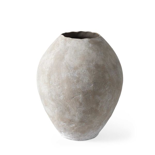 Gobi Tan Ceramic Oval Vase, image 1