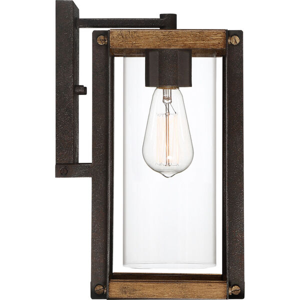 Marion Square Rustic Black 13-Inch One-Light Outdoor Lantern with Clear Glass, image 3