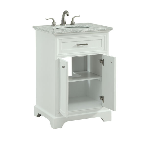 Americana Frosted White Vanity Washstand, image 5