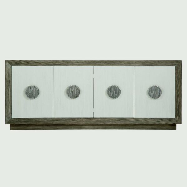 Luca Brown and Beige Entertainment Credenza, image 1