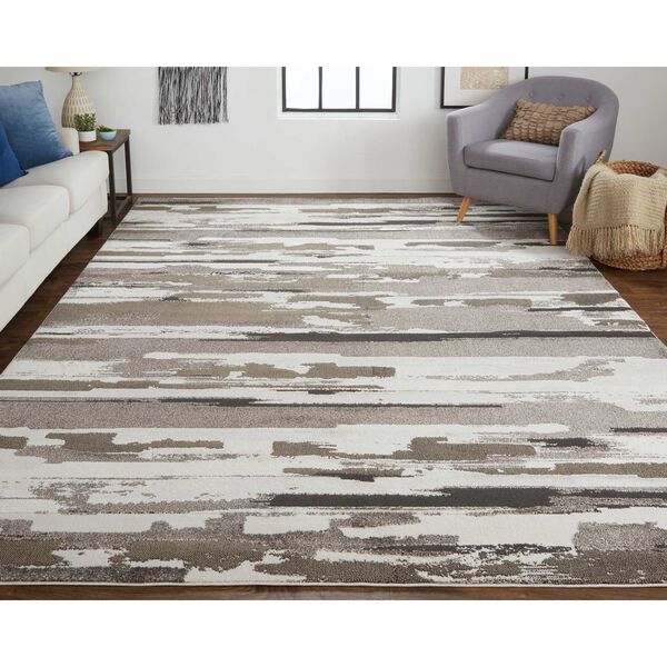 Vancouver Brown Ivory Rectangular 4 Ft. x 6 Ft. Area Rug, image 2