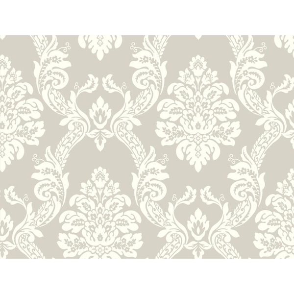 Pattern Play Ogee Damask Wallpaper: Sample Swatch Only, image 1
