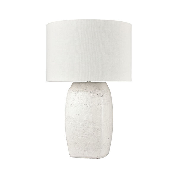 Abbeystead White Crackle One-Light Table Lamp, image 2