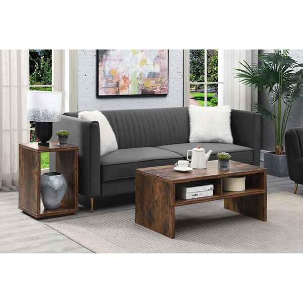 Northfield Admiral Barnwood Deluxe Coffee Table with Shelves, image 5