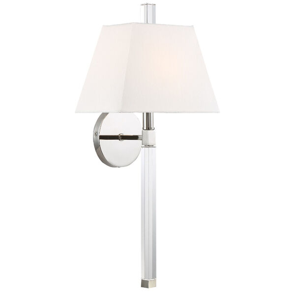 Renee One-Light Polished Nickel Wall Sconce, image 2