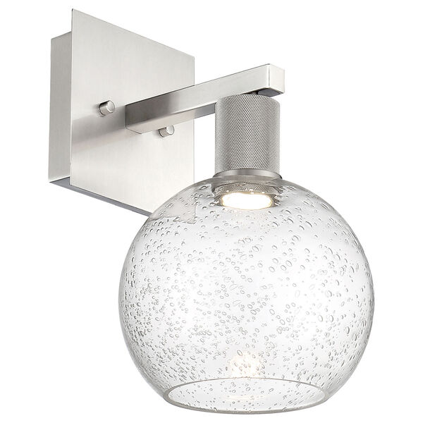 Port Nine Silver Globe Outdoor Intergrated LED Wall Sconce with Clear Glass, image 4