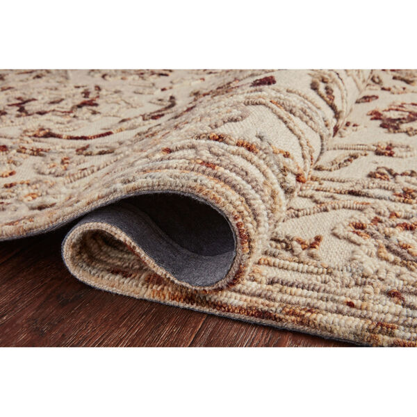 Halle Taupe Rust Rectangular: 2 Ft. 6 In. x 7 Ft. 6 In. Rug, image 5