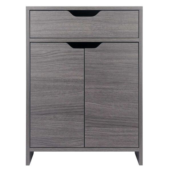 Nova Charcoal One-Drawer Storage Cabinet, image 4