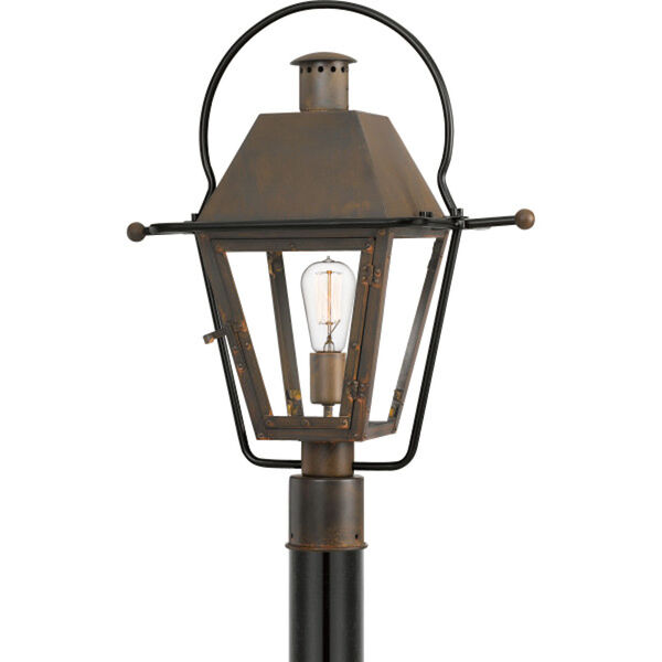 Rue De Royal Industrial Bronze One-Light Outdoor Post Lantern, image 1