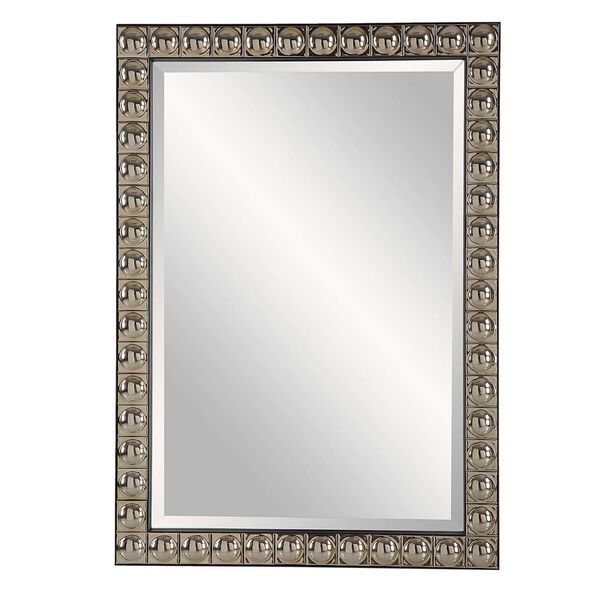 Silvio Antiqued Silver Champagne Tiled Vanity Mirror, image 2