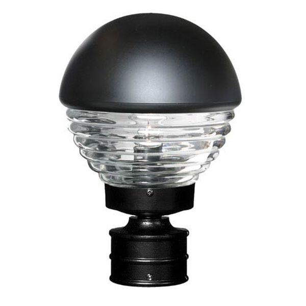 Costaluz 3061 Series Aluminum Incandescent Outdoor Post Light with Black Glass, image 1