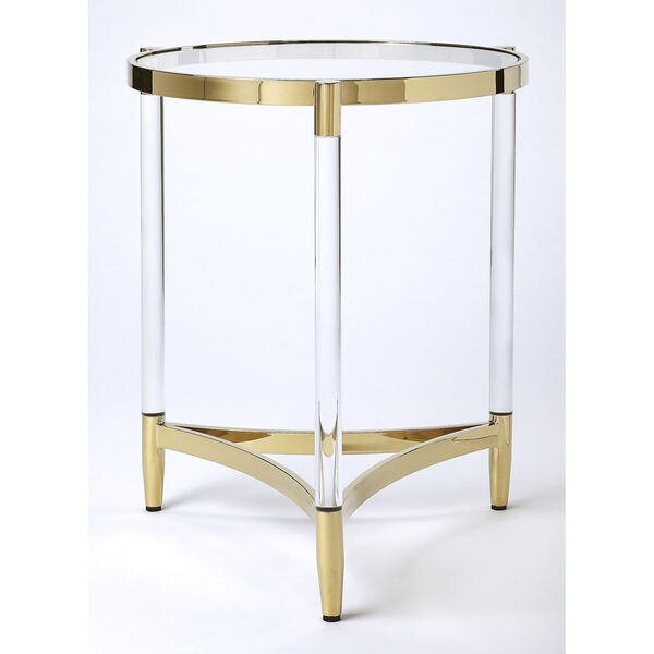 Charlene Acrylic and Round End Table, image 4