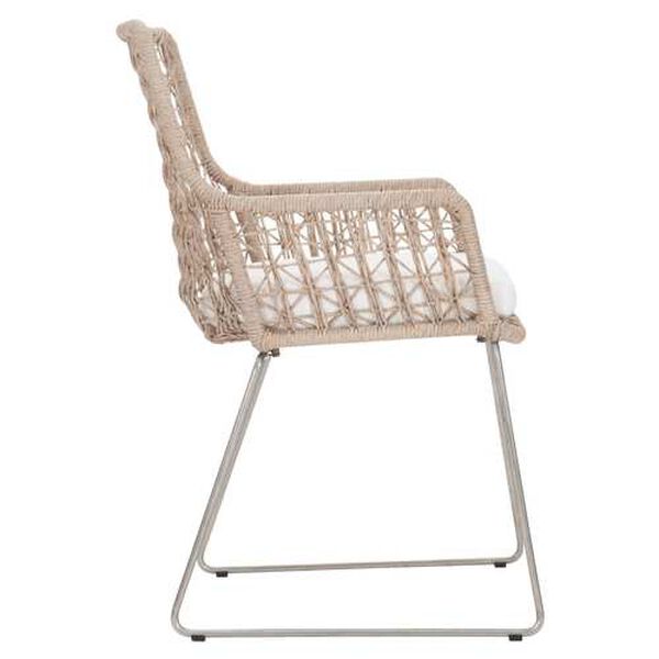 Carmel Hazelnut Outdoor Arm Chair with Seat Pad, image 2