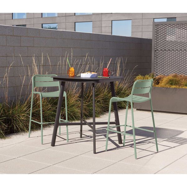 Kapri and Eiland Sage 36-Inch Square Bar Table with Two Bar Chairs, image 2