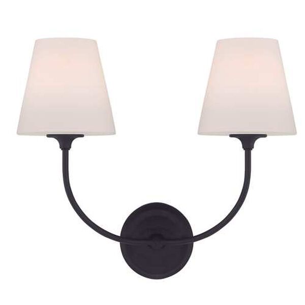 Sylvan Black Forged Two-Light Wall Sconce, image 2