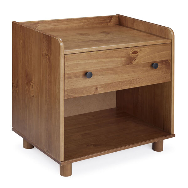 Morgan Caramel Nightstand with One Drawer, image 3