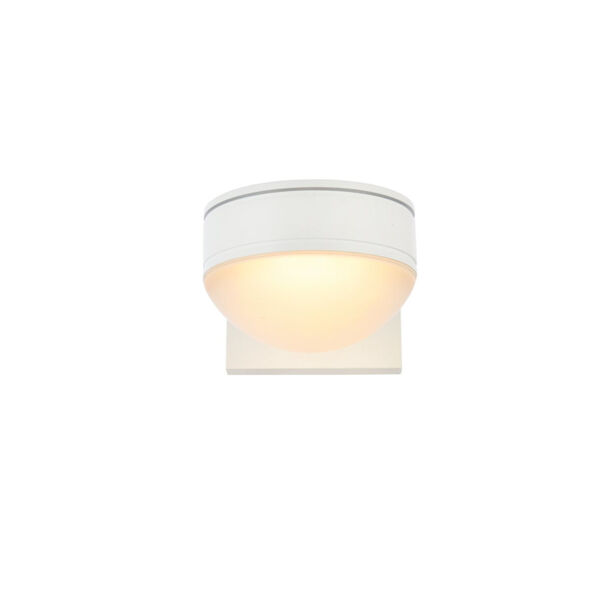 Raine White 340 Lumens Eight-Light LED Outdoor Wall Sconce, image 1