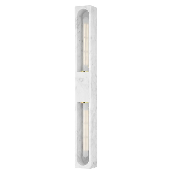 Erwin White Marble Two-Light Wall Sconce, image 2