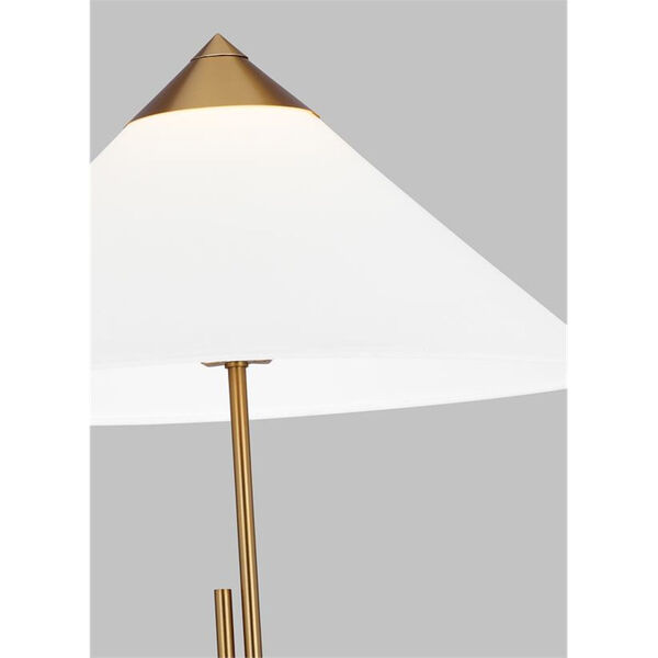 Franklin Burnished Brass One-Light Adjustable Floor Lamp, image 3