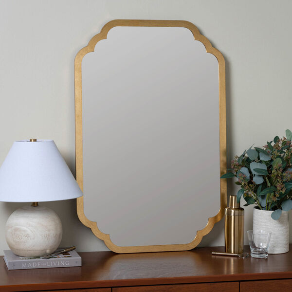Carol Gold Leaf 36 x 24-Inch Wall Mirror, image 1